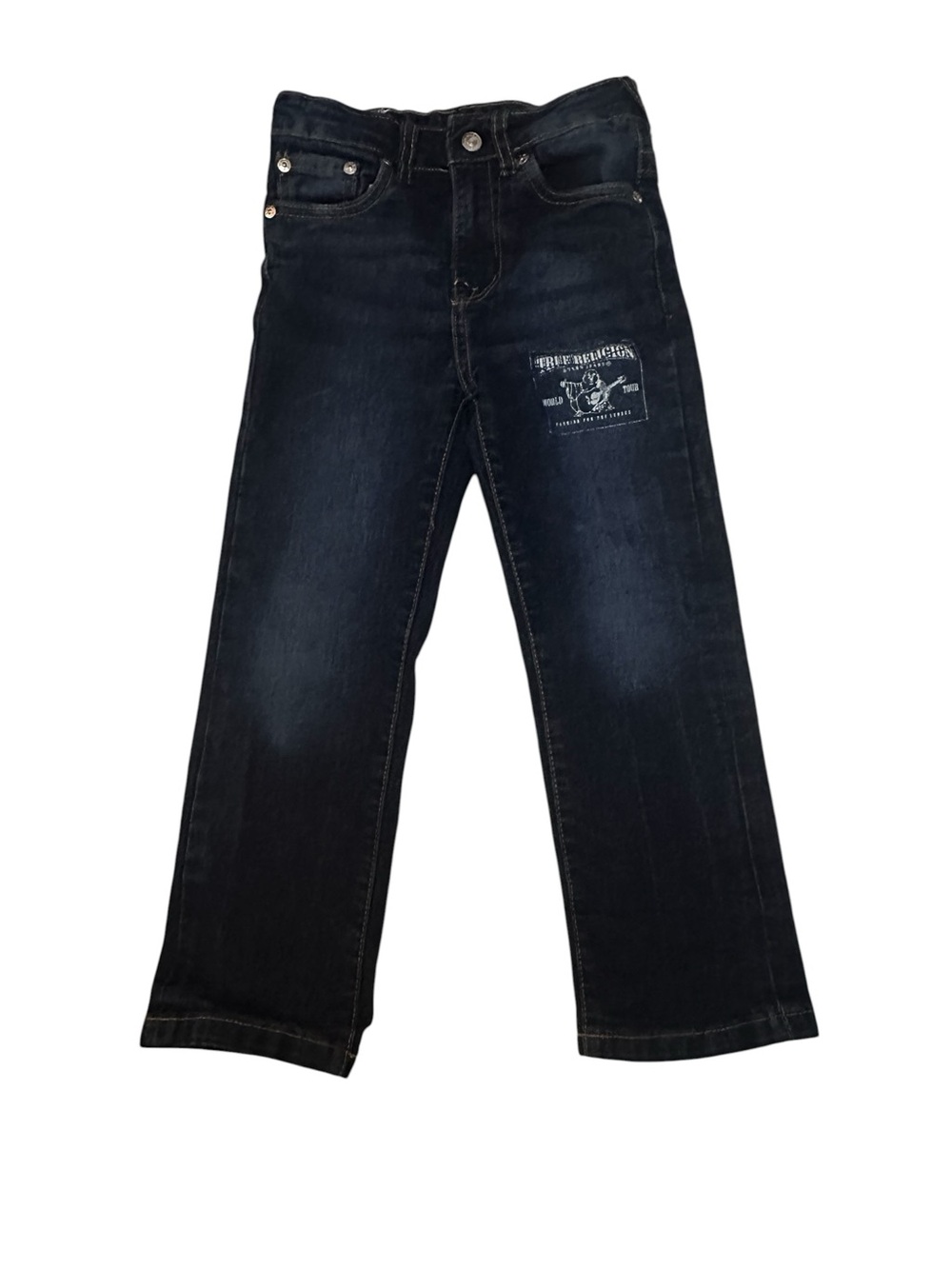 True Religion Relaxed Straight  Jeans Size 5-6 Blue Denim
